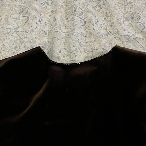 Size 12 Brown Velvet Adrianna Papell Blazer Jacket - Picture 6 of 15